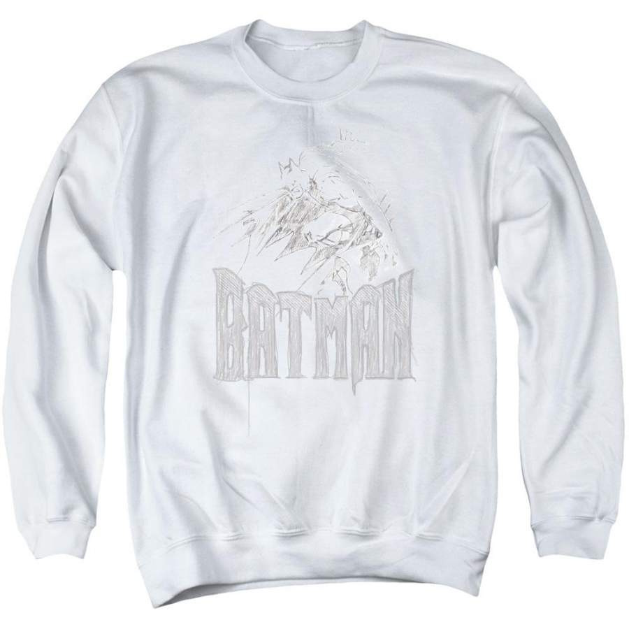 Batman – Knight Sketch Adult Crewneck Sweatshirt