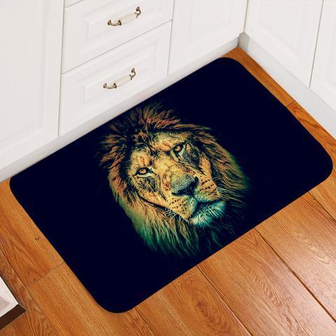 Lion Mugshot Easy Clean Welcome Doormat | Felt And Rubber | Do1968