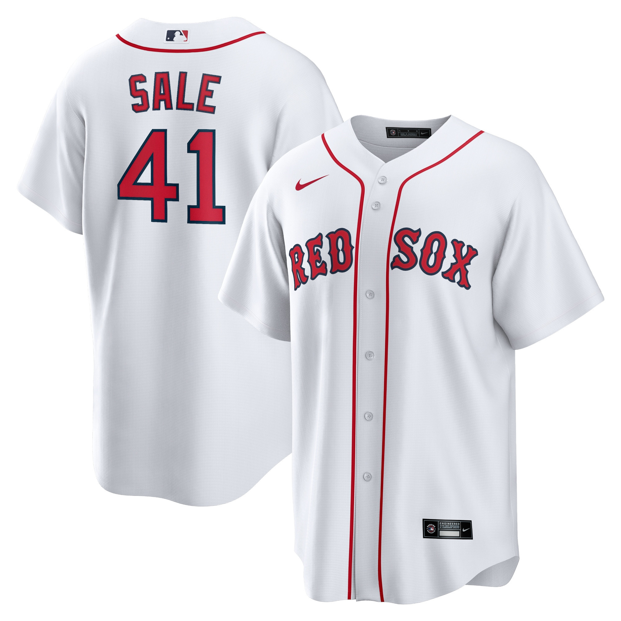 Chris Sale Boston Red Sox Home Replica Player Name Jersey – White MLB