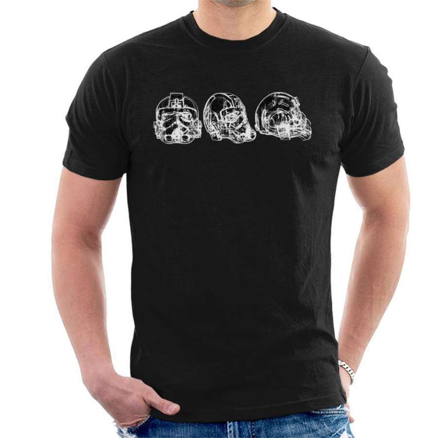 Original Stormtrooper Imperial TIE Pilot Helmet Abstract Men’s T-Shirt