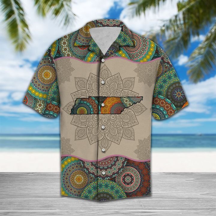 Awesome Tennessee Mandala Hawaiian Shirt Summer Button Up For Men, Women, Couple