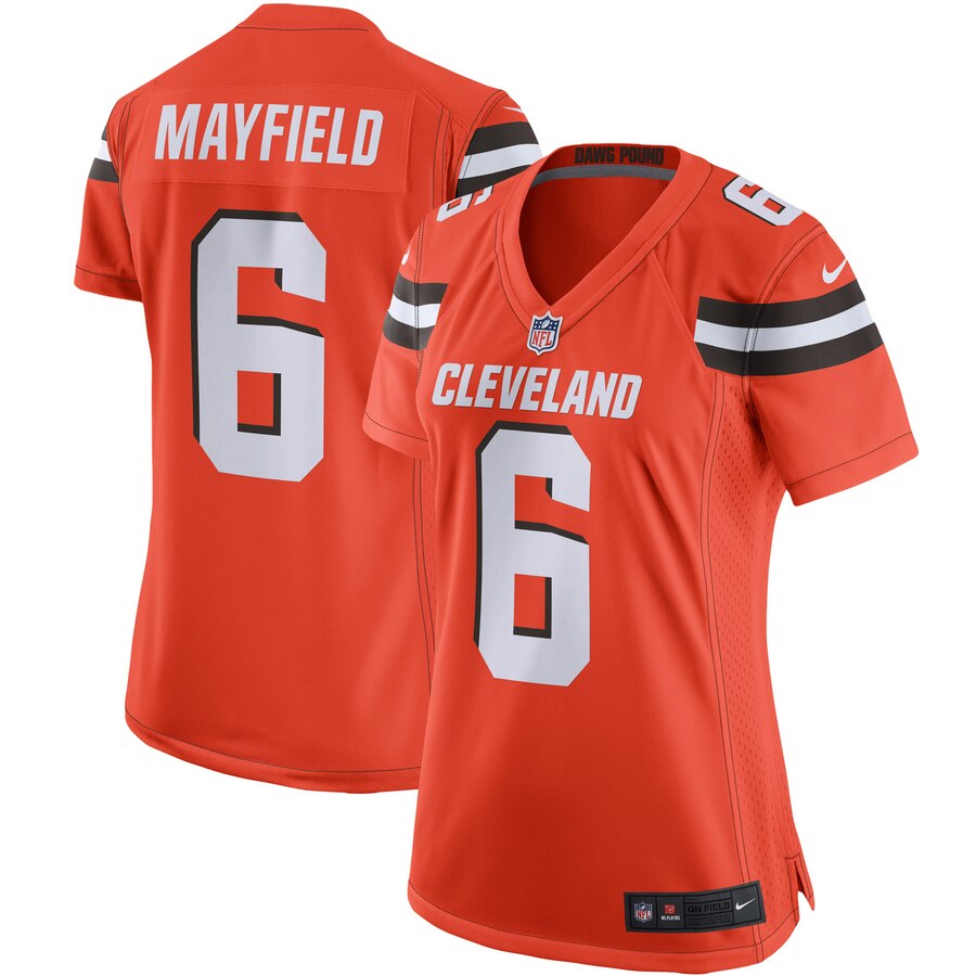 Baker Mayfield Cleveland Browns Nike Womens Player Game Jersey – Orange