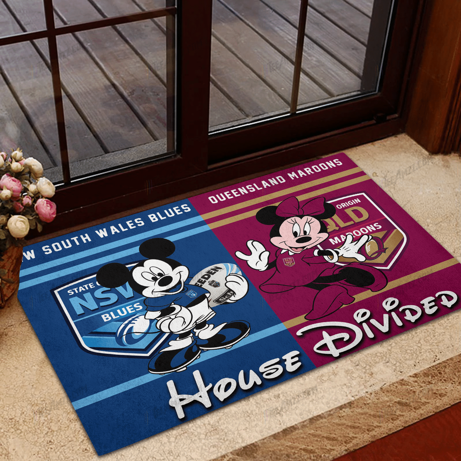 State of Origin series | Mickey & Minnie Custom Doormat