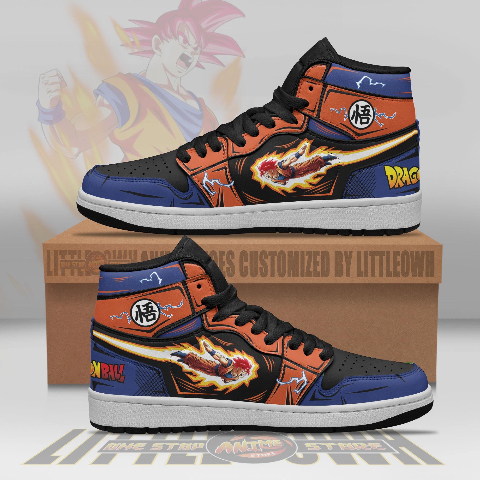 Son Goku Saiyan God Anime Shoes Dragon Ball Jd Sneakers – Katheri Store