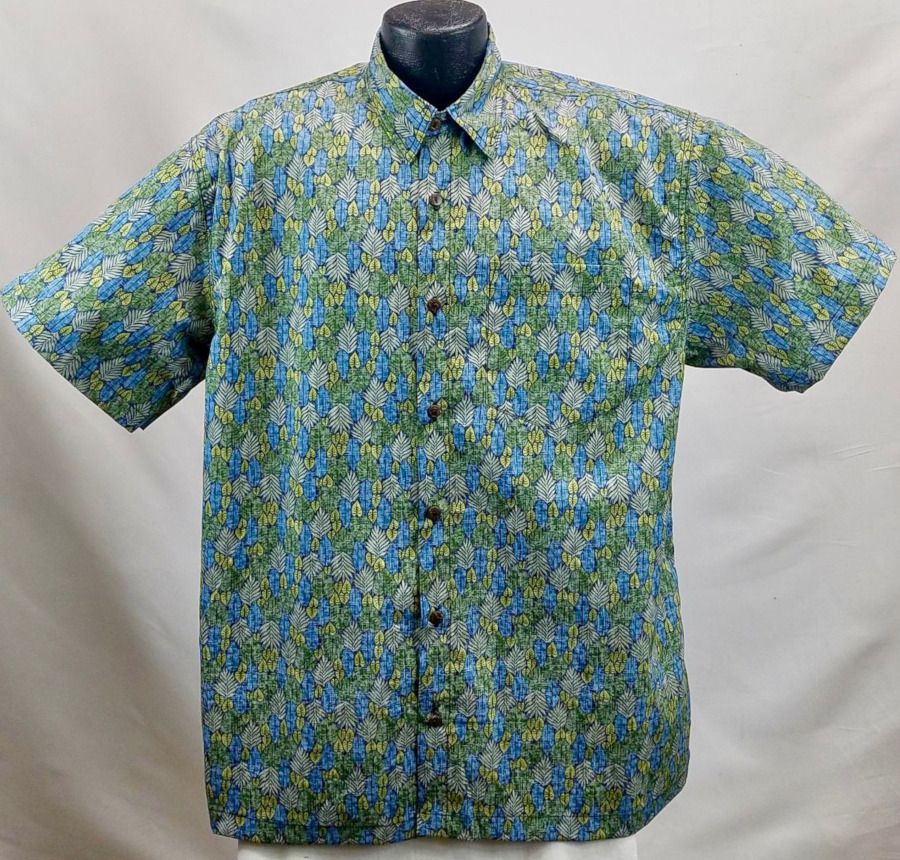 Traditional Blue Unique Design Hawaii Shirt Ha30268