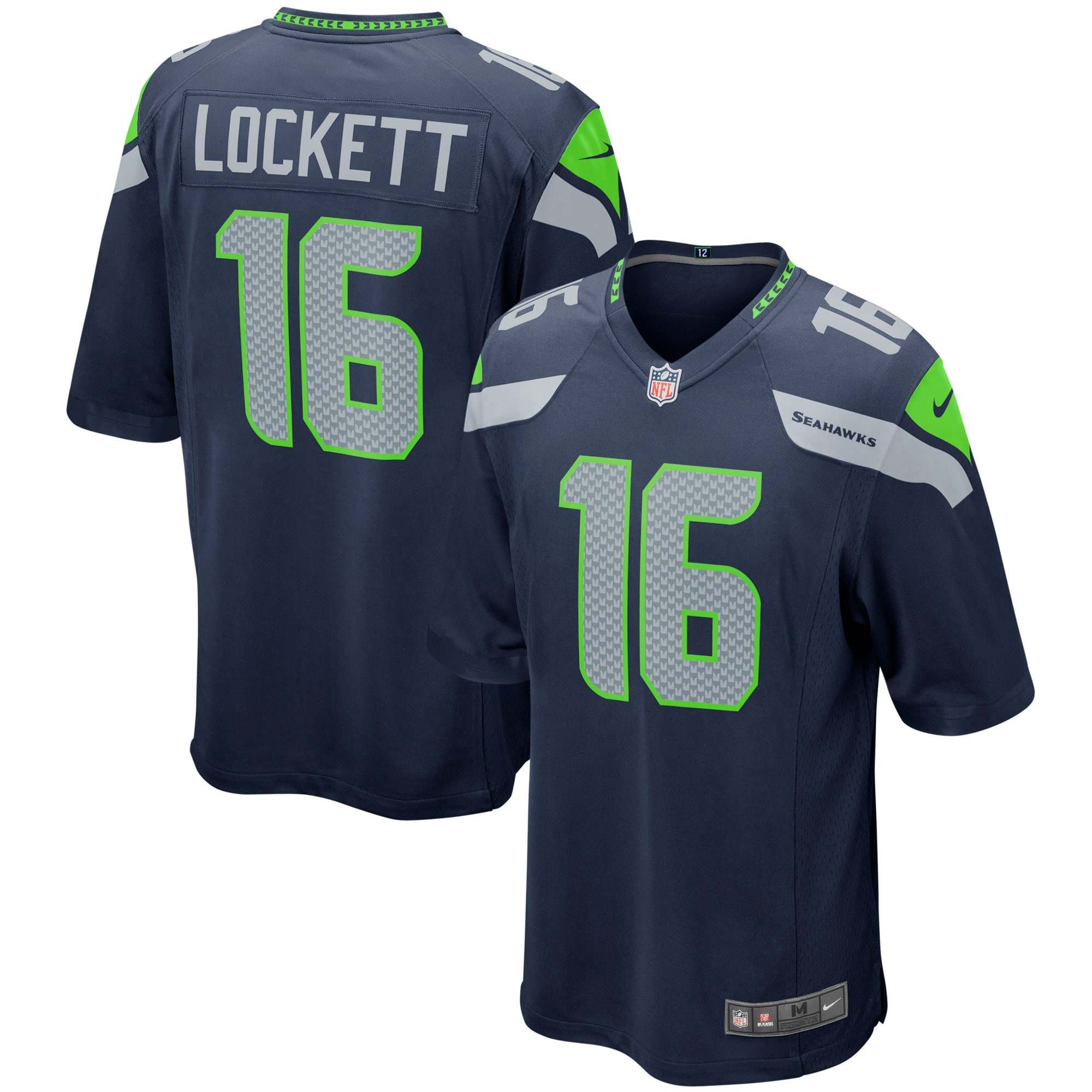 Tyler Lockett Seattle Seahawks Game Player Jersey – Navy NFL