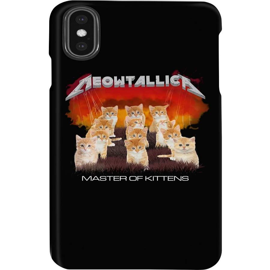 Cat Shirt Meowtallica Master Of Kittens Phone case