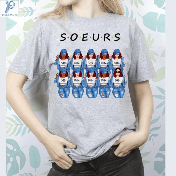 Personalized For Sisters/ Besties – Soul Sisters 2D Graphic Shirt