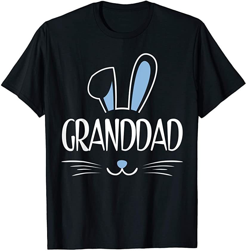 Mens Granddad Bunny Rabbit Family Group Easter Father’s Day T-Shirt