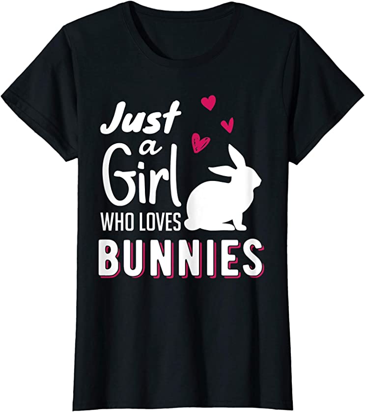 Just a girl who loves bunny women bunny rabbit T-Shirt