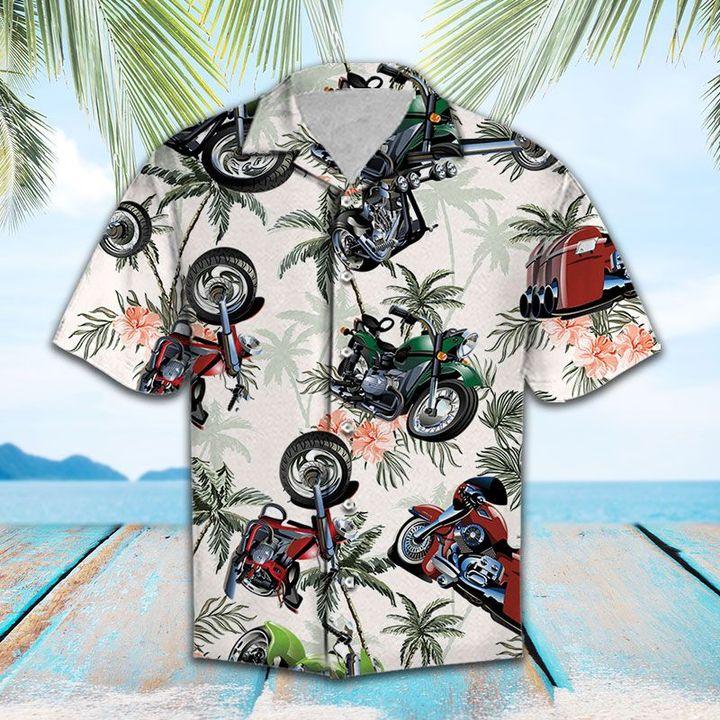 Motorbike Tropical Vintage Hawaii Shirt Unisex Adult Ha82528