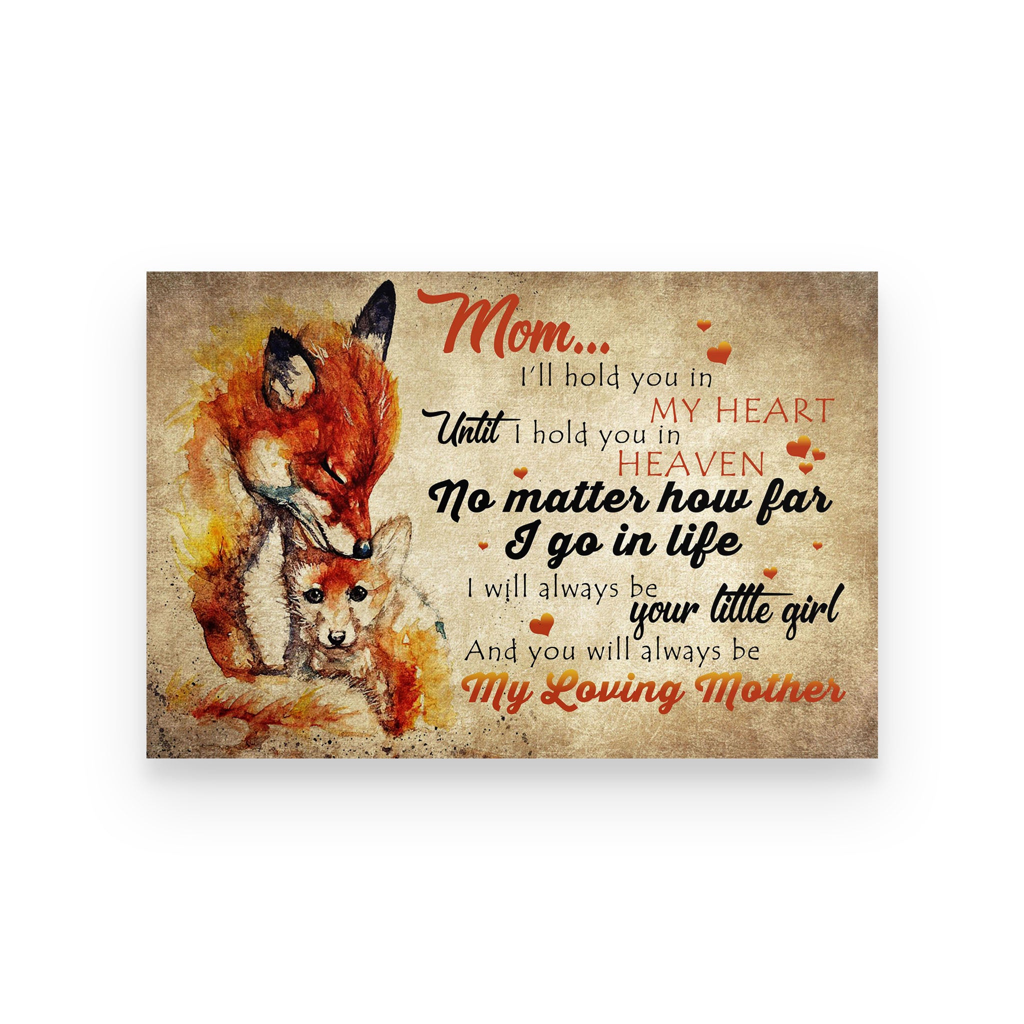wolf poster  mom i’ll hold you in my heart until i hold you in heaven