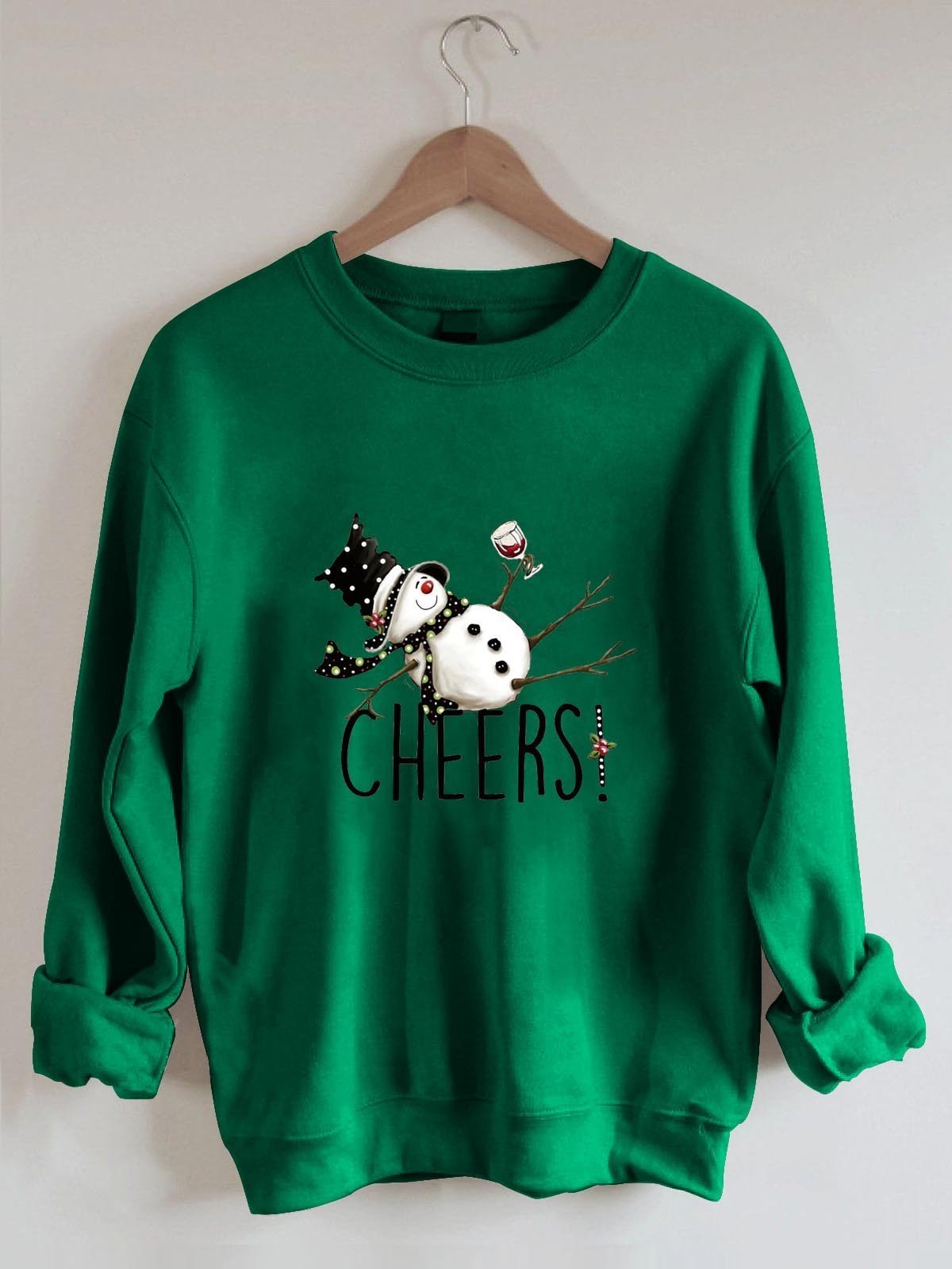 Women’S Tipsy Snowman Christmas Sweatshirt