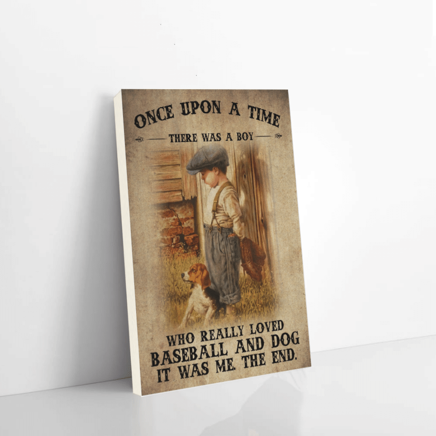 Baseball Canvas Once Upon A Time There Was A Boy Christmas Gift Ideas