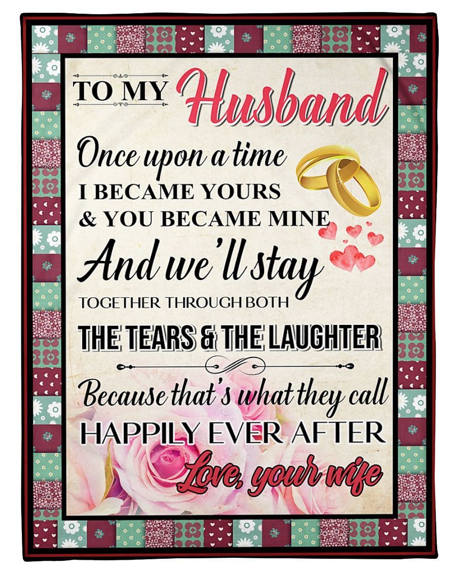 To My Husband, I Became Your And You Became Mine Fleece Blanket,Gift For Husband For Valentine’S Day Home Decor Bedding Couch Sofa Soft And Comfy Cozy