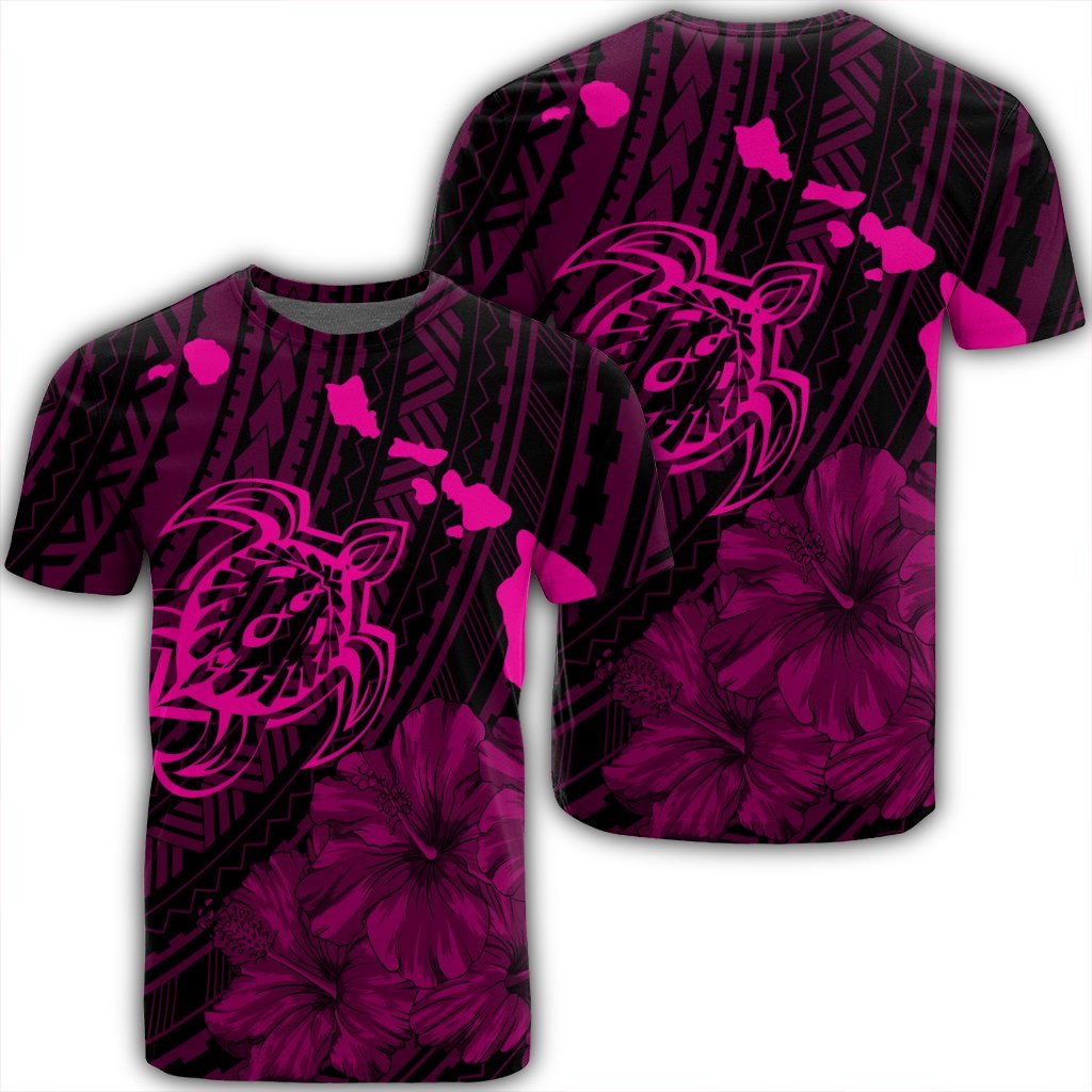 Hawaii Hibiscus Sea Turtle Swim Polynesian Pink Ah Ha98733