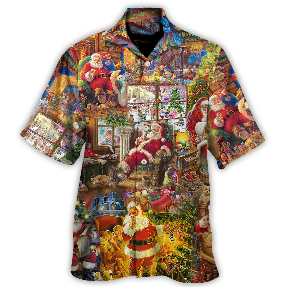 Christmas Santa Happy Holiday Season Of Joy Hawaii Shirt Ha38099