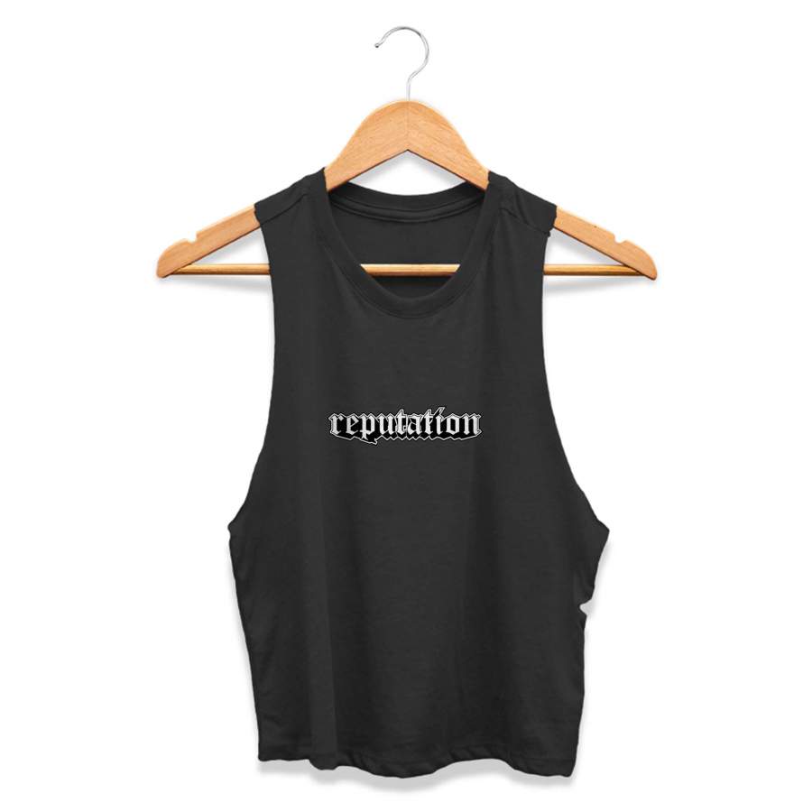 Taylor Swift Reputation Fan Gift Birthday Goth CPY Womans Crop Tanktop Tee