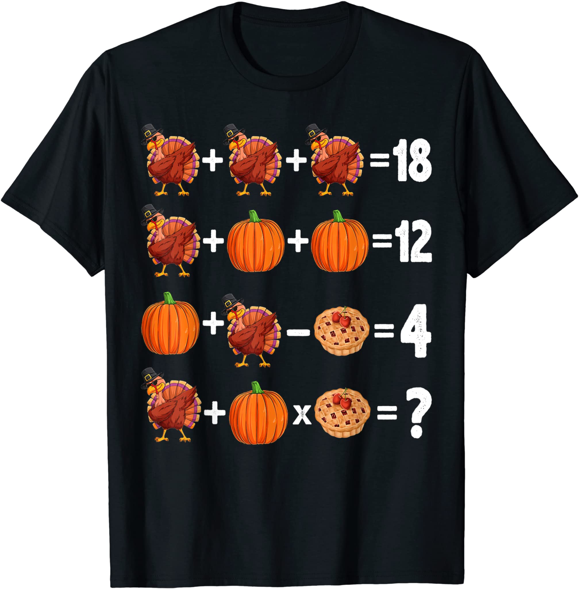 Thanksgiving Order Of Operations Quiz Mathematics Teachers T-Shirt