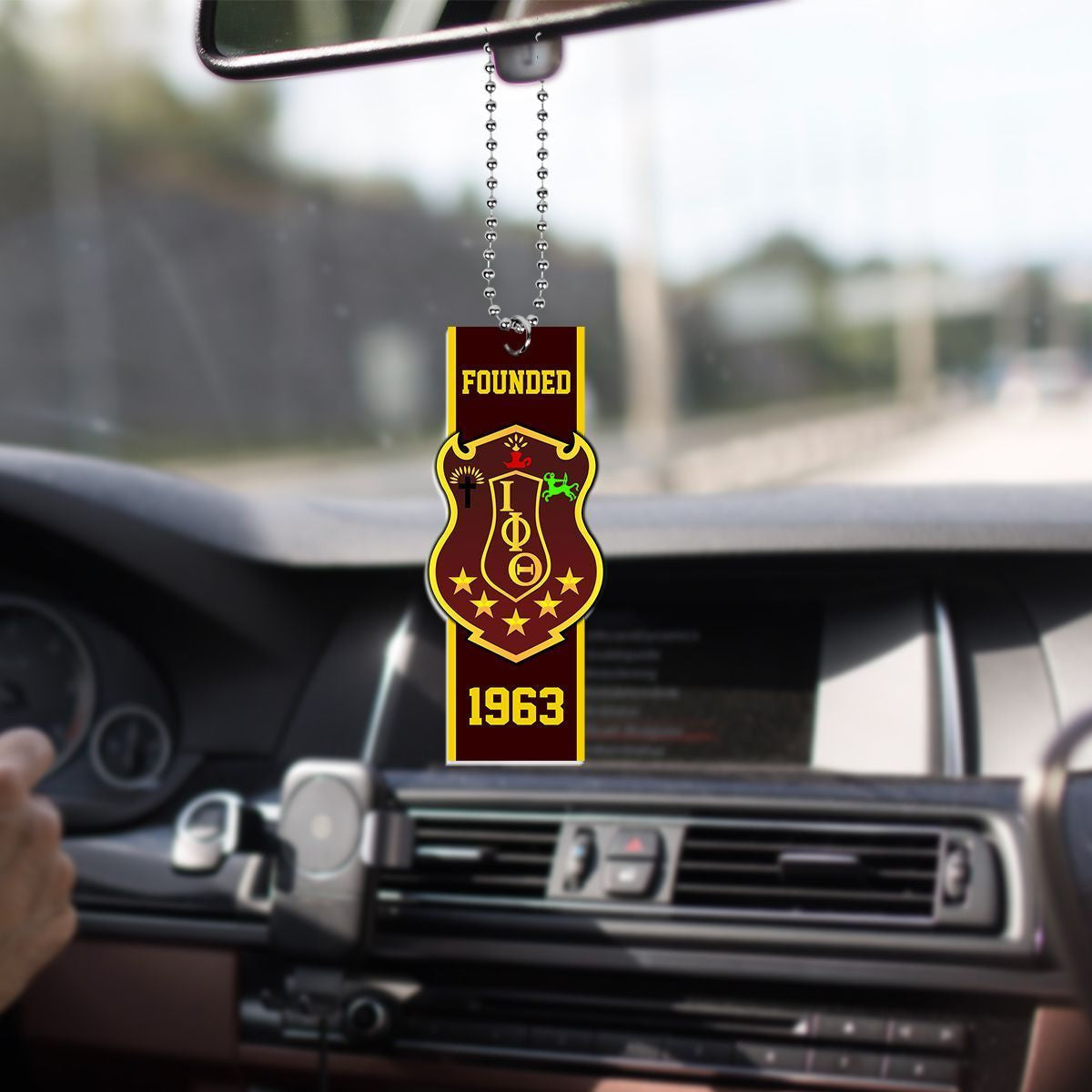 Fraternity Ornament – Iota Phi Theta Founded Car Hanging Ornament