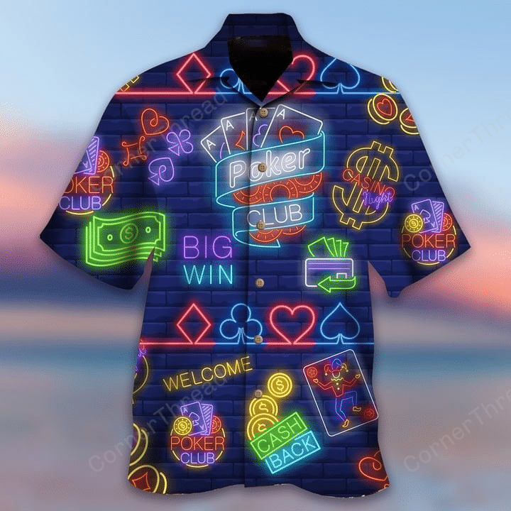 Poker Game Room Hawaiian Shirt Ha71171