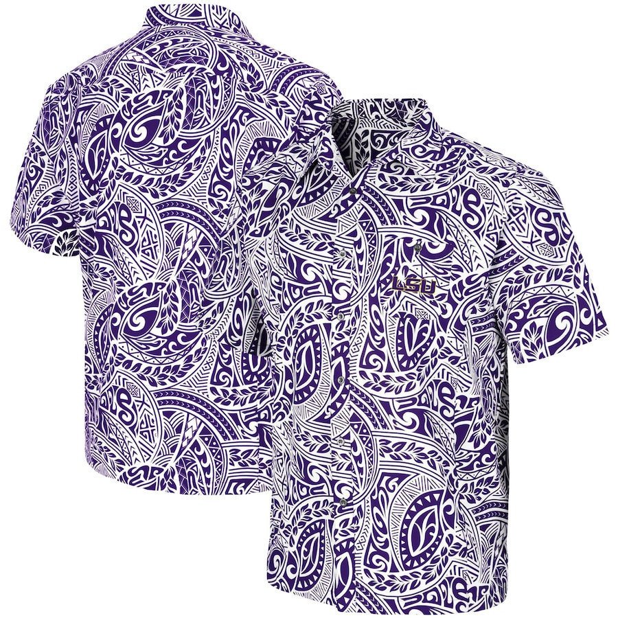 Lsu Tigers Purple Make Like A Tree Camp Hawaii Shirt Ha38032