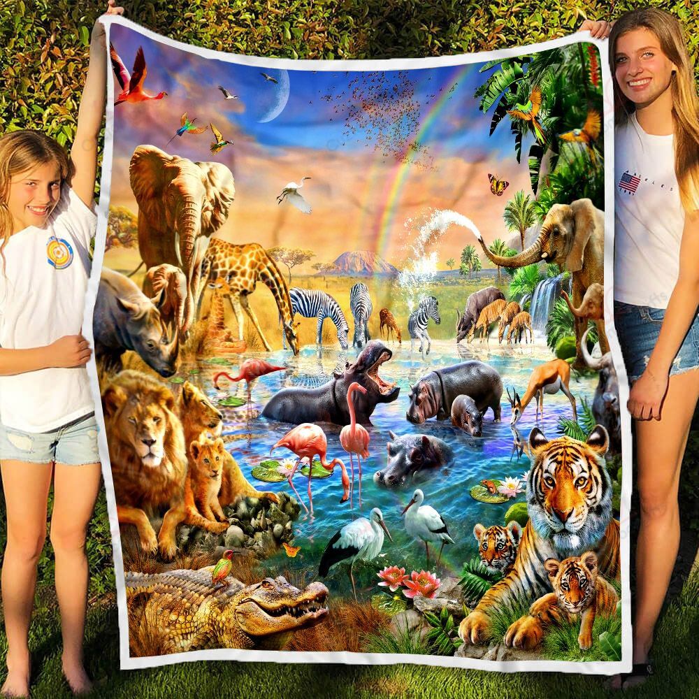 Animal Jungle Life NI2610046DT Fleece Blanket