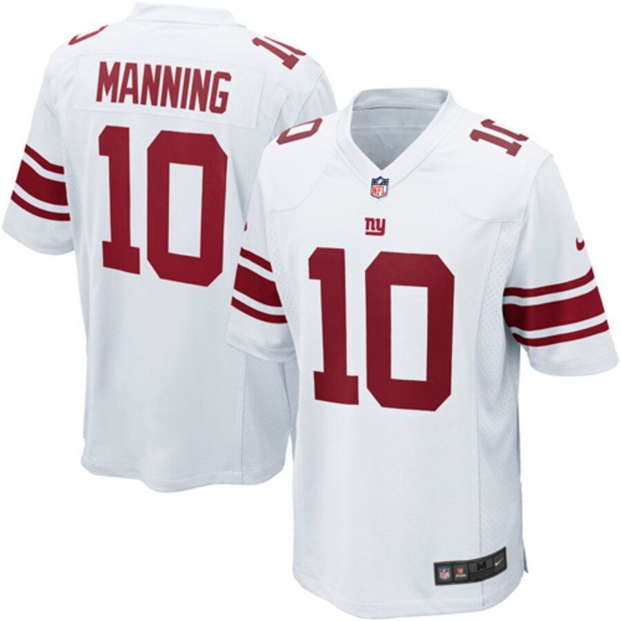 Eli Manning New York Giants Youth Game Jersey White 2019