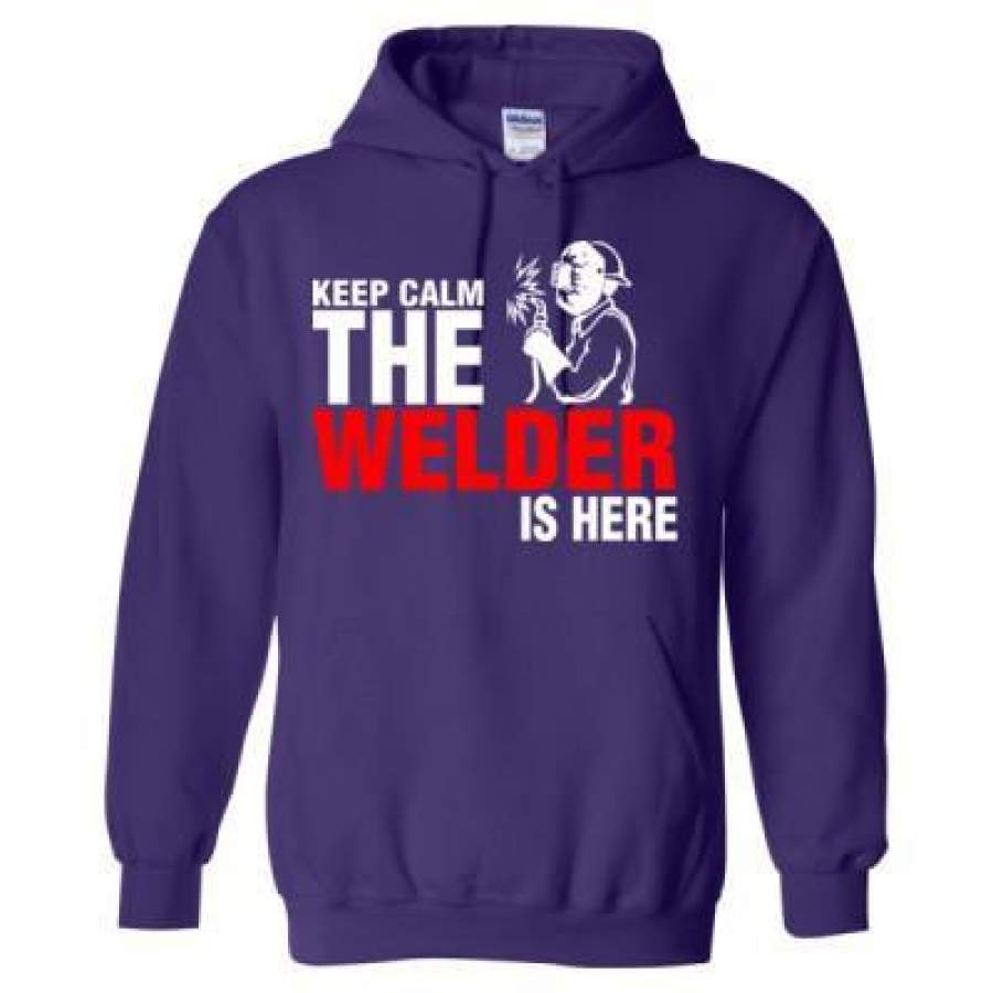 AGR Keep Calm The Welder Is Here – Heavy Blend™ Hooded Sweatshirt