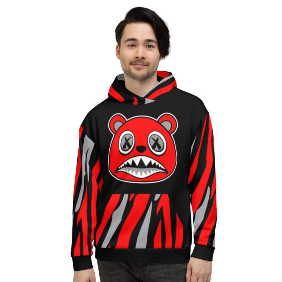 Red Zebra Angry Baws Hoodie