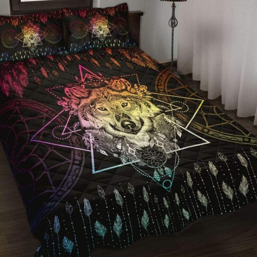 Wolf Quilt Bedding Set TA27042003