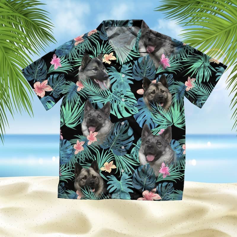 Felacia Norwegian Elkhound Summer Leaves Hawaii Shirt Ha83168