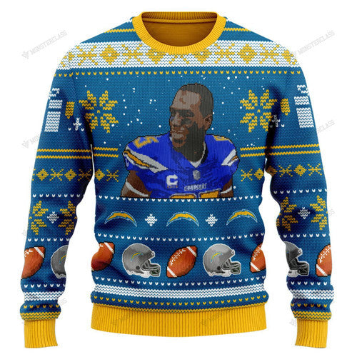 Antonio Gates 85 Los Angeles Chargers Nfl Christmas Sweater