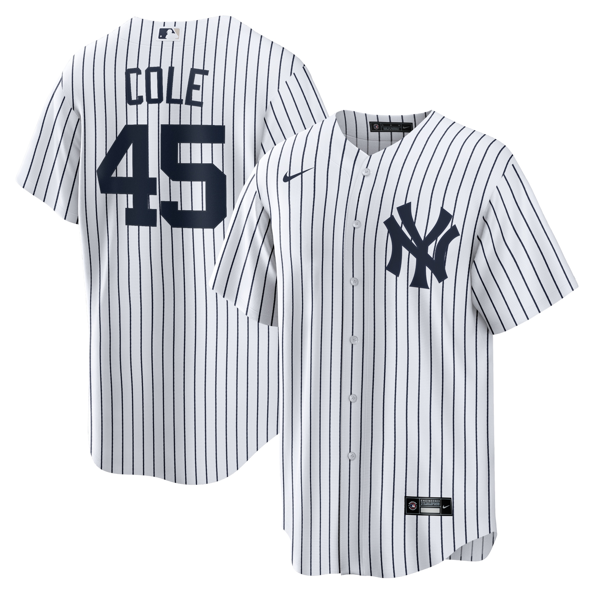 Men’s New York Yankees Gerrit Cole White Home Player Name Jersey 2