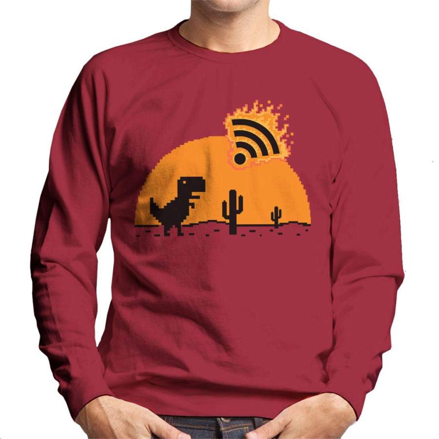 The Lost Wifi Dinosaur Men’s Sweatshirt