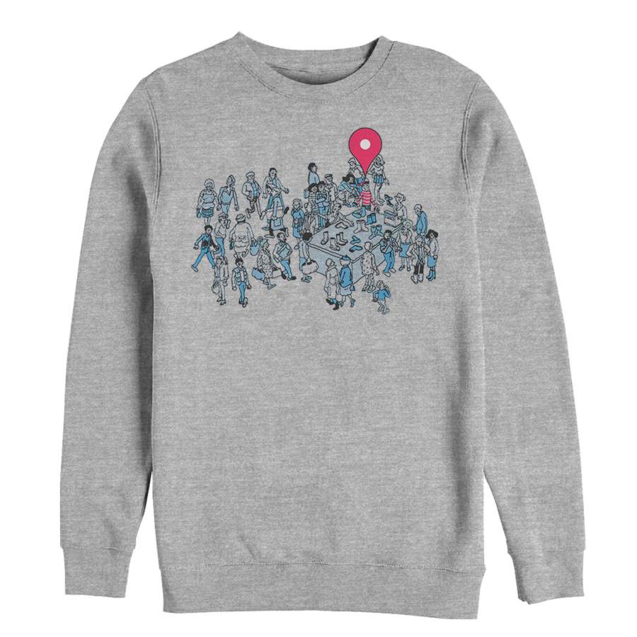 Where’s Waldo Men’s Location Found  Sweatshirt