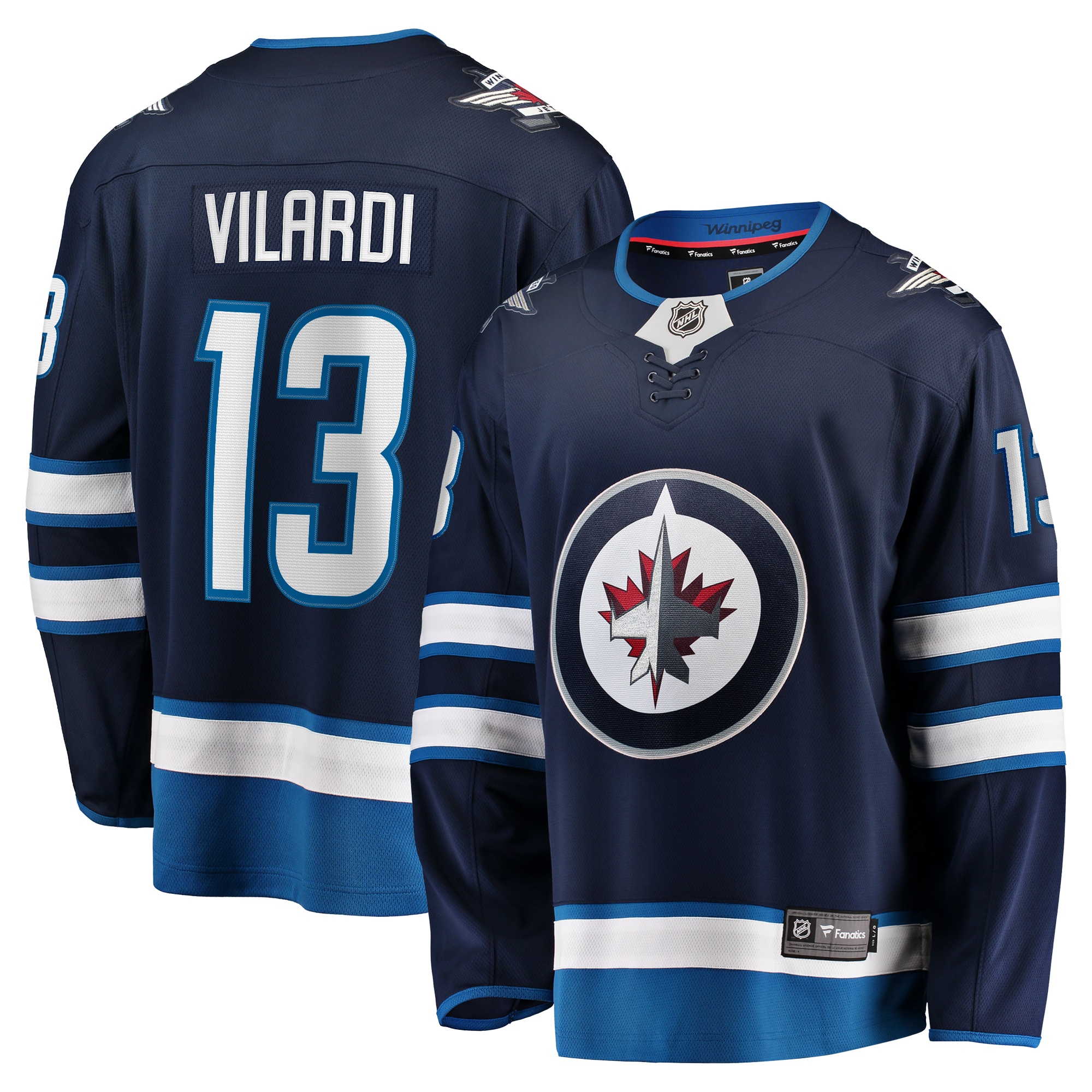 Gabriel Vilardi Winnipeg Jets Branded Home Premier Breakaway Player Jersey – Navy