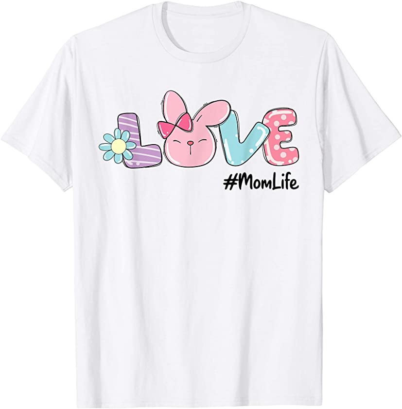 Love Easter Mom Life Gnome Bunny Eggs Boys Girls Kid T-Shirt