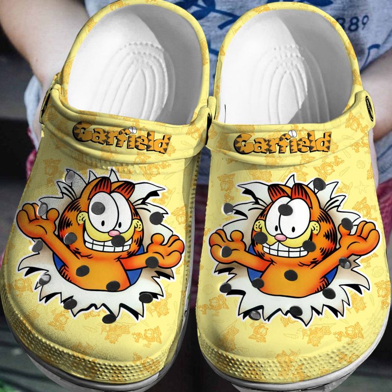 Garfield Crocs Crocband Shoes Comfortable Clogs for men women kids