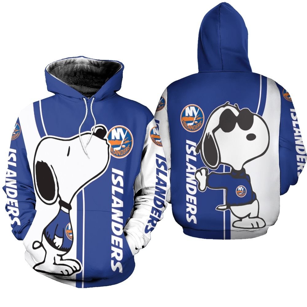 New York Islanders Snoopy Lover 3D Printed Hoodie