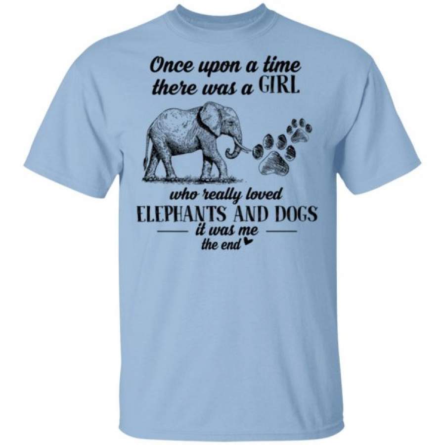 Once Upon A Time There Was A Girls Who Loved Elephant And Dog Shirts – Cool Amazing Fashion