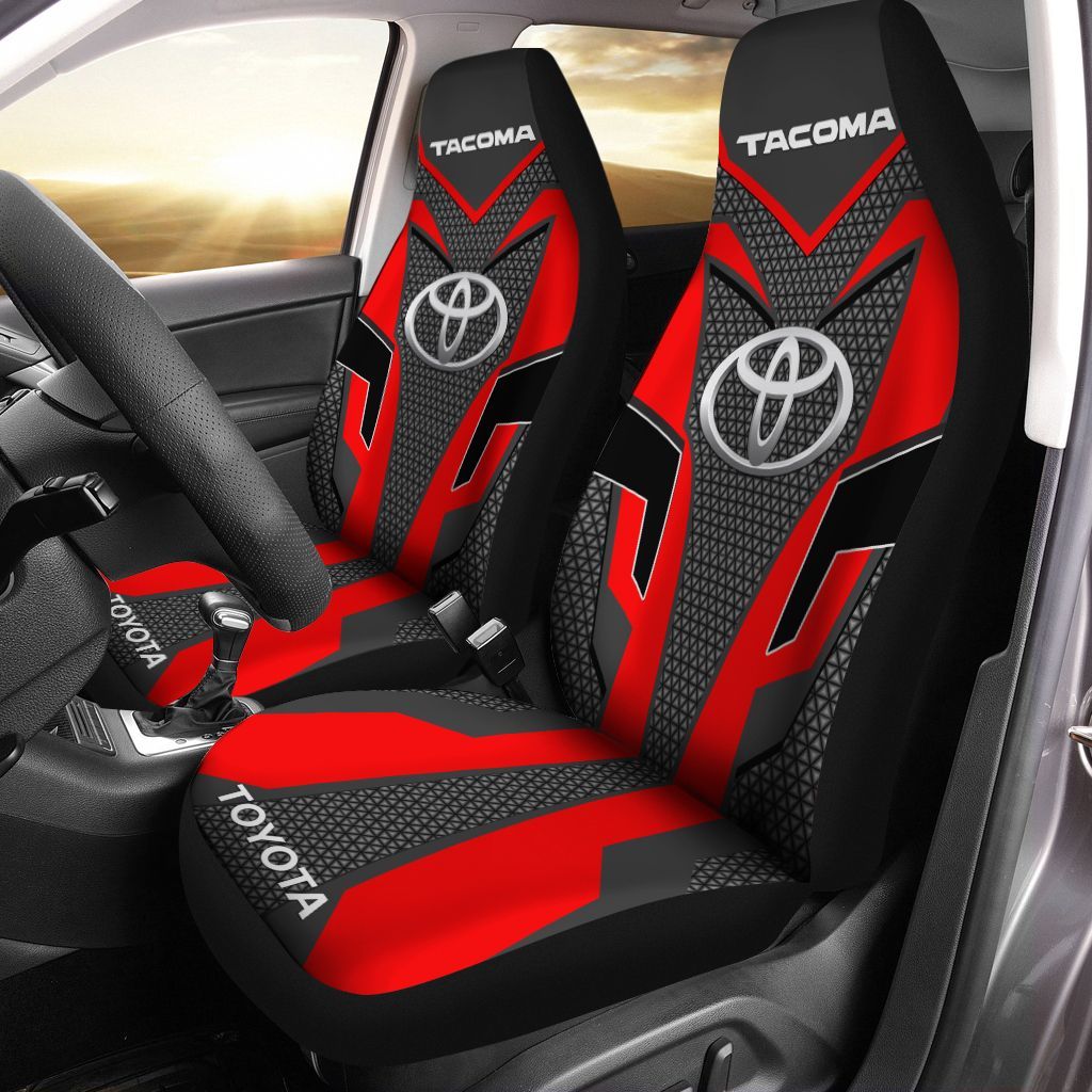 Toyota Tacoma Ttt-Nh Car Seat Cover (Set Of 2) Ver 5 (Red)