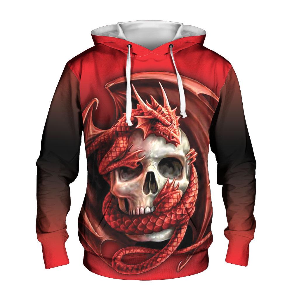 Skull & Dragon Sublimation Shirt For Men And Women