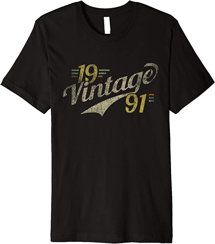 1991 Vintage Distressed Classic 26 th Birthday T-Shirt