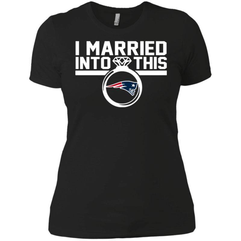 New England Patriots I Married Into This Shirt Ladies’ Boyfriend Shirt