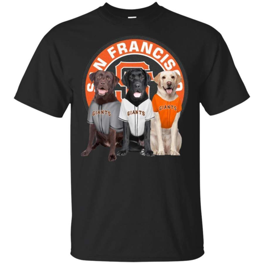 Labrador Retriever Dog And San Francisco Giants Fan Shirt HT208