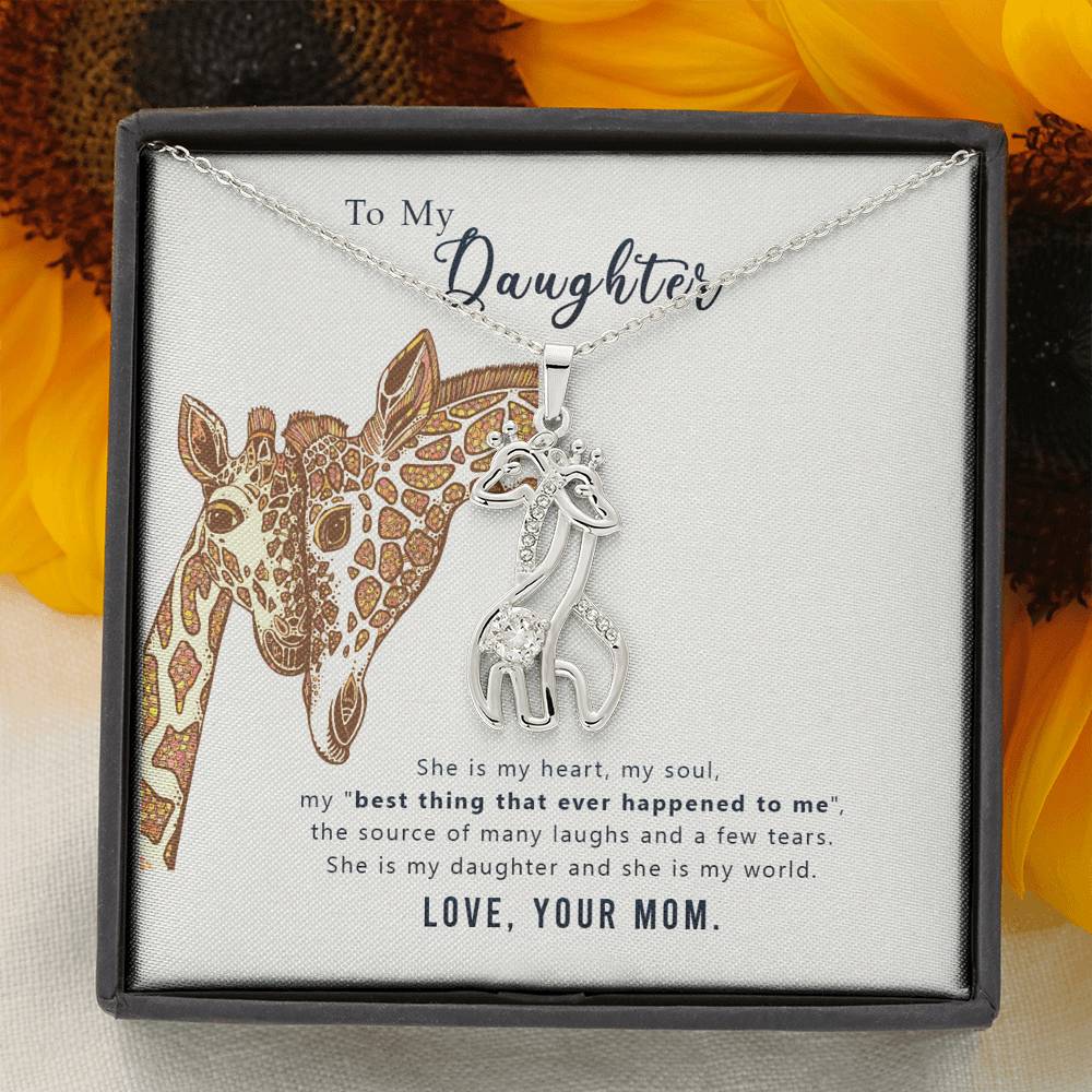 To My Daughter – Giraffe Necklace