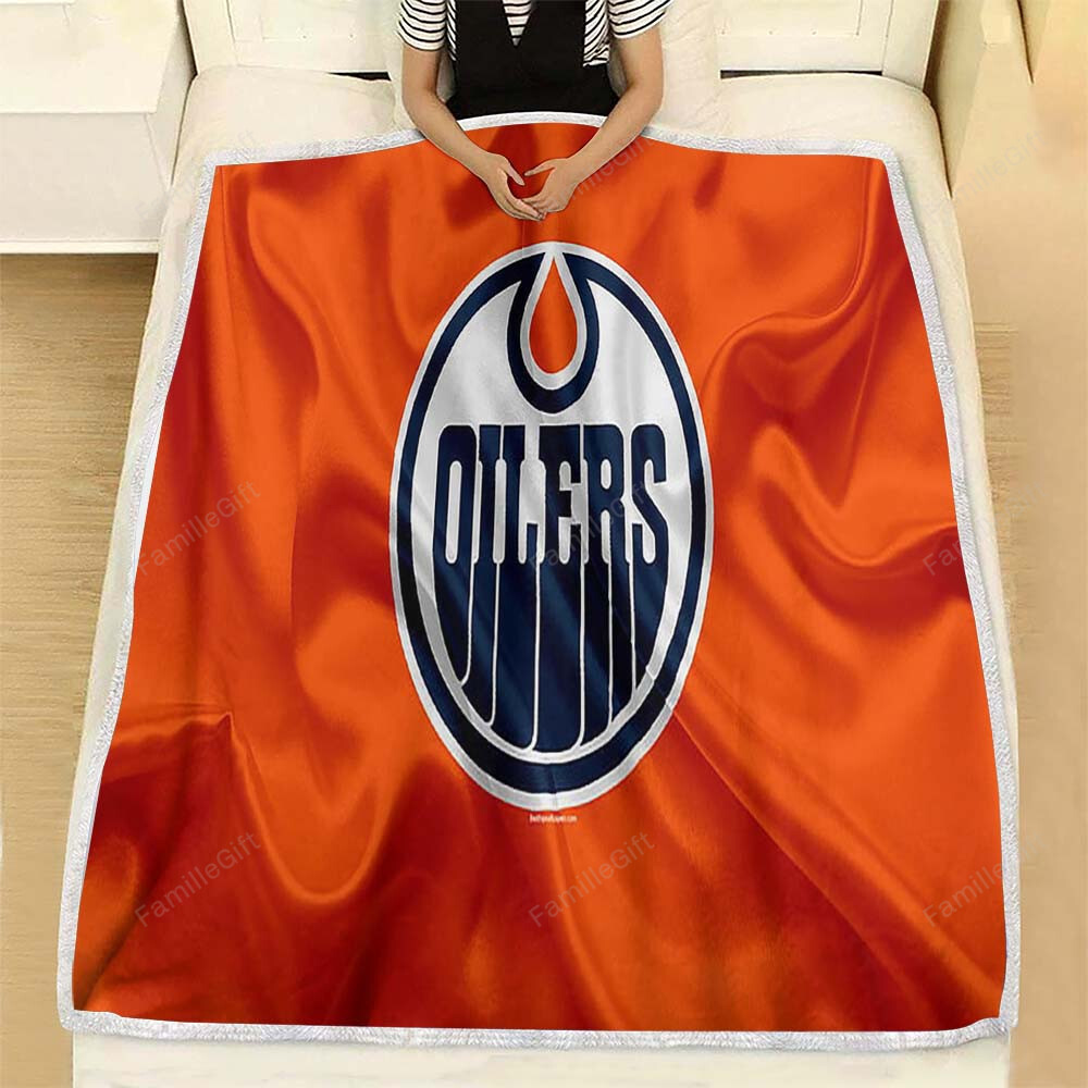 Edmonton Oilers Fleece Blanket – Hockey Club Soft Blanket, Warm Blanket