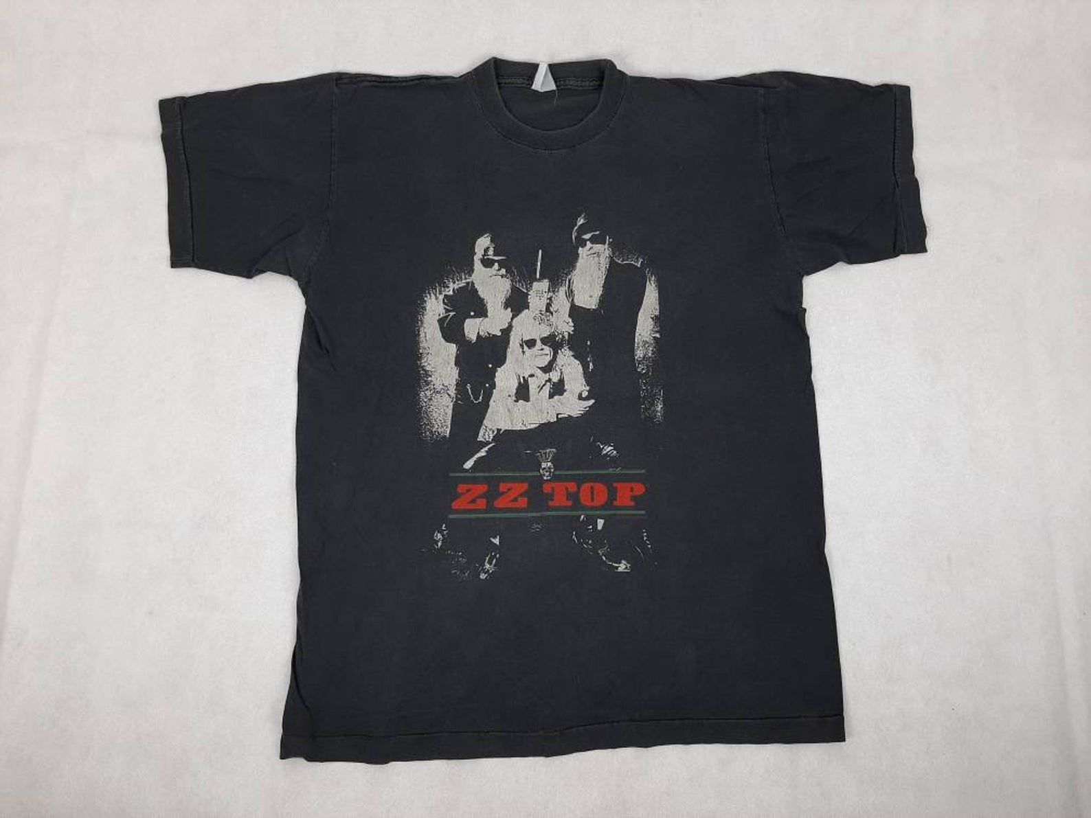 Vintage 1995 T-Shirt Hard Rock And Roll Jeff Beck Led Zeppelin Aerosmith Eric Clapton