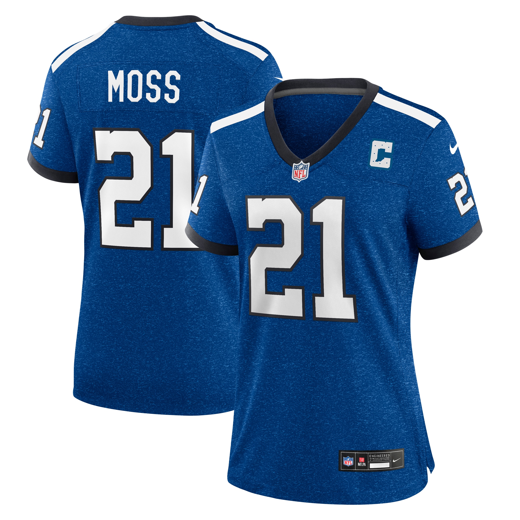 Women’s Indianapolis Colts Zack Moss Royal Indiana Nights Alternate Game Jersey